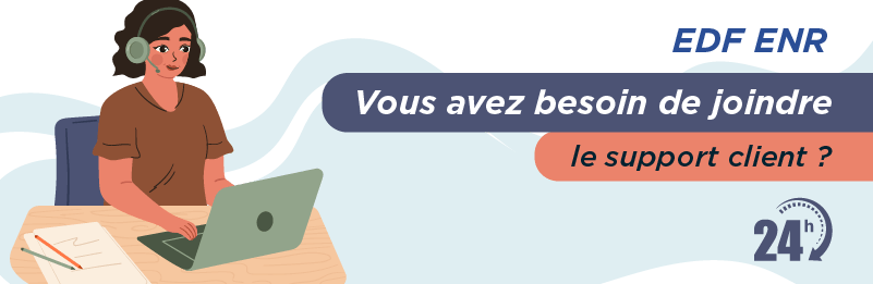 informations service client EDF ENR