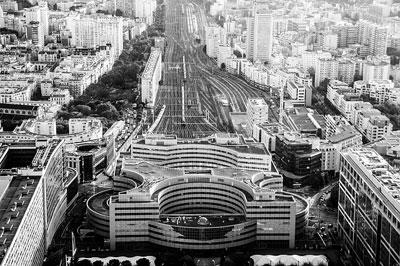 Localisation de la gare Montparnasse à Paris