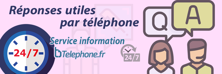 Réponses utiles par téléphone, Service information, telephone.fr
