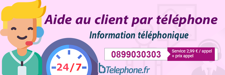 Aide au client par téléphone, information téléphonique.