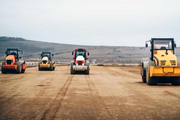 Engins de chantier du groupe Fayat
