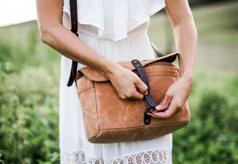 Sac en cuir de la marque Pourchet Paris