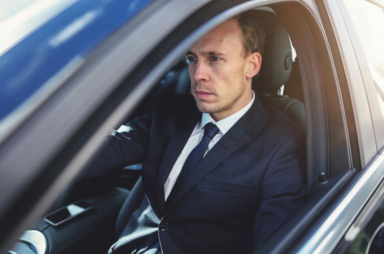 Conducteur de voiture Uber